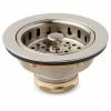 Best deal 🔔 Signature Hardware 3-1/2 in. Brass Basket Strainer in Brushed Nickel ⭐