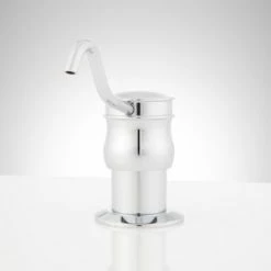 Best deal 🛒 Signature Hardware 11-1/8 in. Brass Soap Dispenser in Polished Chrome 🧨