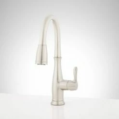 Best deal 🧨 Signature Hardware Cordelia Pull Down Kitchen Faucet in Stainless Steel ⌛