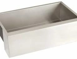 Wholesale 🛒 Signature Hardware Sitka 33 x 21 in. No-Hole Stainless Steel Single Bowl Farmhouse and Undermount Kitchen Sink 💯